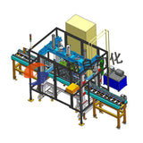 Engine cylinder block sealing testing line