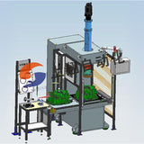Servo press fitting machine for gearbox rear housing bearings
